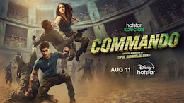 A poster of Commando.