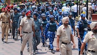 Security measures have been beefed up along the Chandigarh-Mohali border.
